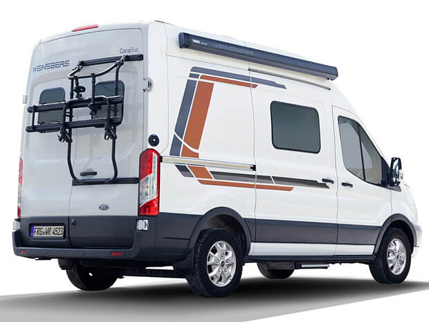 Fahrradträger für Kastenwagen direkt am Heck für Wohnmobile ohne Anhängerkupplung Fahrradträger für Kastenwagen direkt am Heck für Camper ohne Anhängerkupplung