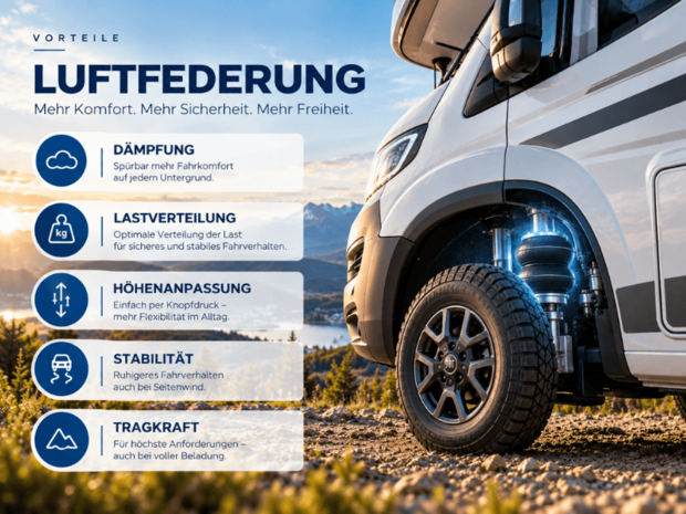 Häufige Fragen zu Luftfederung nachrüsten Luftfederung nachrüsten Wohnmobile, Camper & Reisemobile