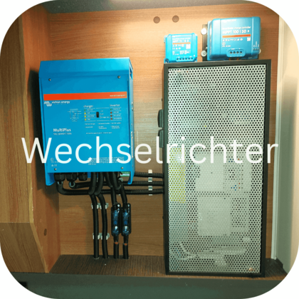 Wohnmobil Wechselrichter montieren in Werkstatt für 230V Stromversorgung Wohnmobil Wechselrichter nachrüsten für 230V Stromversorgung