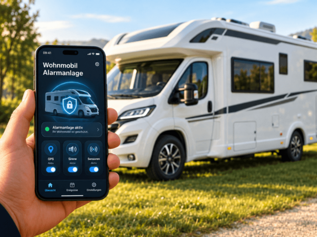 Wohnmobil Alarmanlage mit App-Steuerung einbauen Wohnmobil Alarmanlage mit App-Steuerung nachrüsten