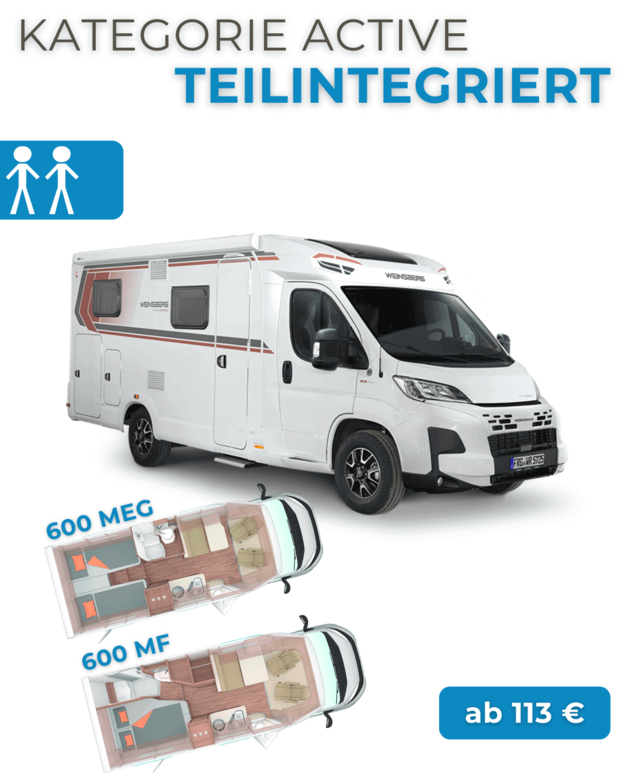 Wohnmobil-Vermietung Fahrzeug Kategorie Active Wohnmobil mieten Speyer 67346 - Kategorie Active