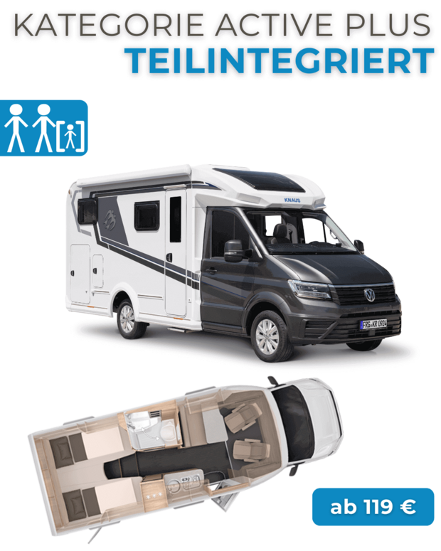 Wohnmobilvermietung Kategorie Active Plus Wohnmobil mieten - Hockenheim 68766 teilintegrierte Camper Kategorie Active Plus