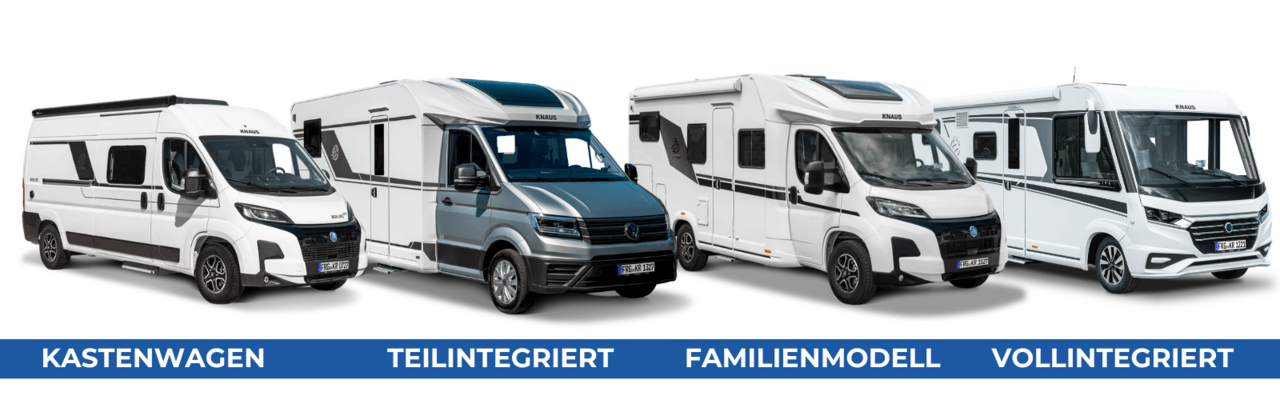 Welches Wohnmobil passt zu Ihnen? Wohnmobile verschiedener Fahrzeugtypen im Vergleich