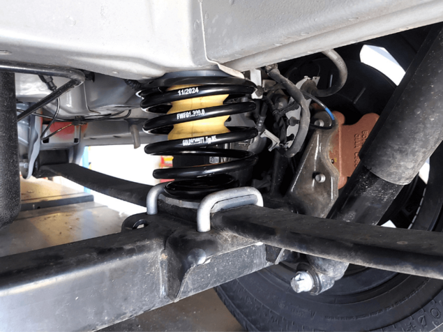 Fahrwerksverstärkung durch Schraubenfedern für Wohnmobile Verstärkte Schraubenfedern nachrüsten inkl. Montage in Werkstatt