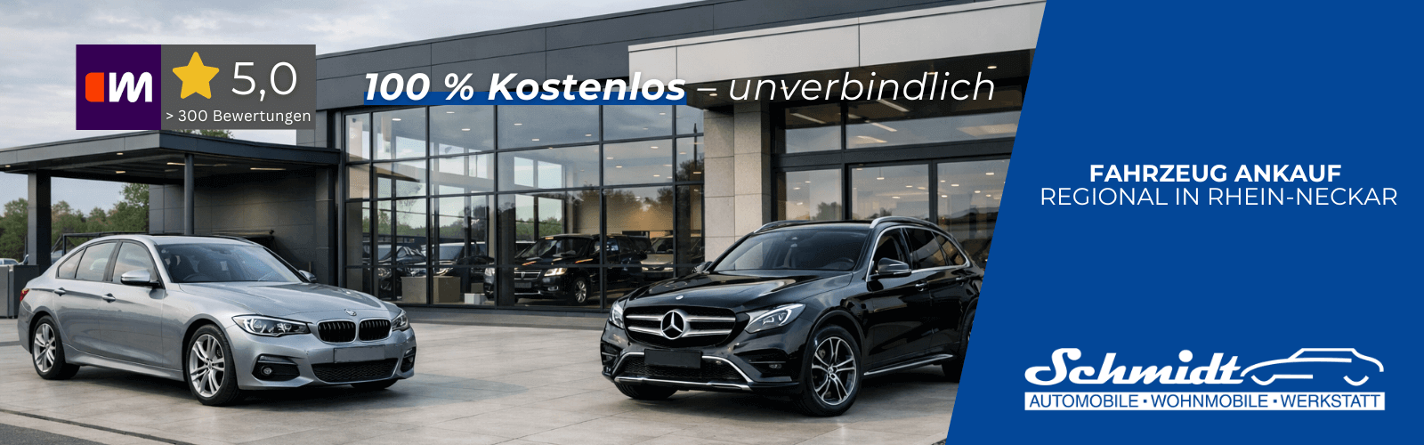 Auto verkaufen bei Schmidt Automobile in Altlußheim - Rhein-Neckar-Kreis Auto verkaufen bei Schmidt Automobile in Altlußheim - Rhein-Neckar-Kreis